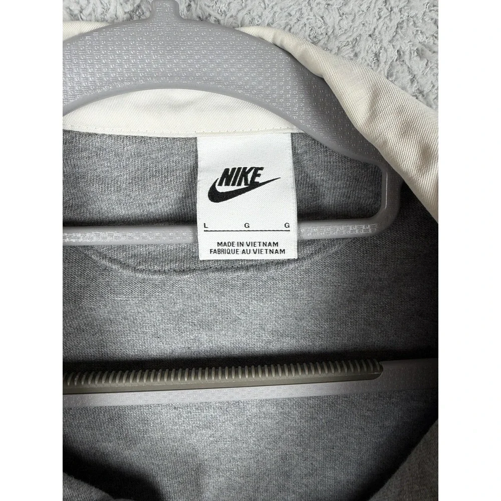 Men's Nike Sportswear Trend Rugby  L/S Heavy Cotton  Zip Polo DX6753-091 Size L
